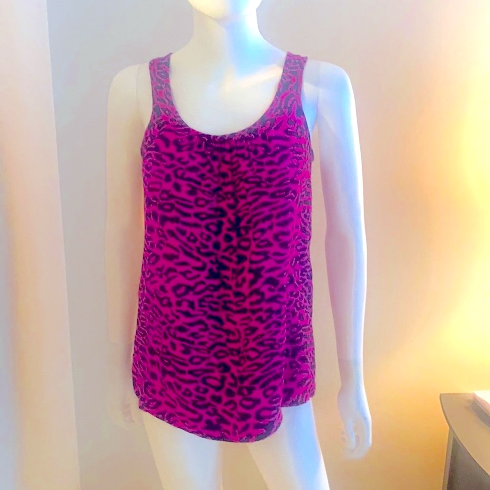Amanda Uprichard Silk Leopard Top